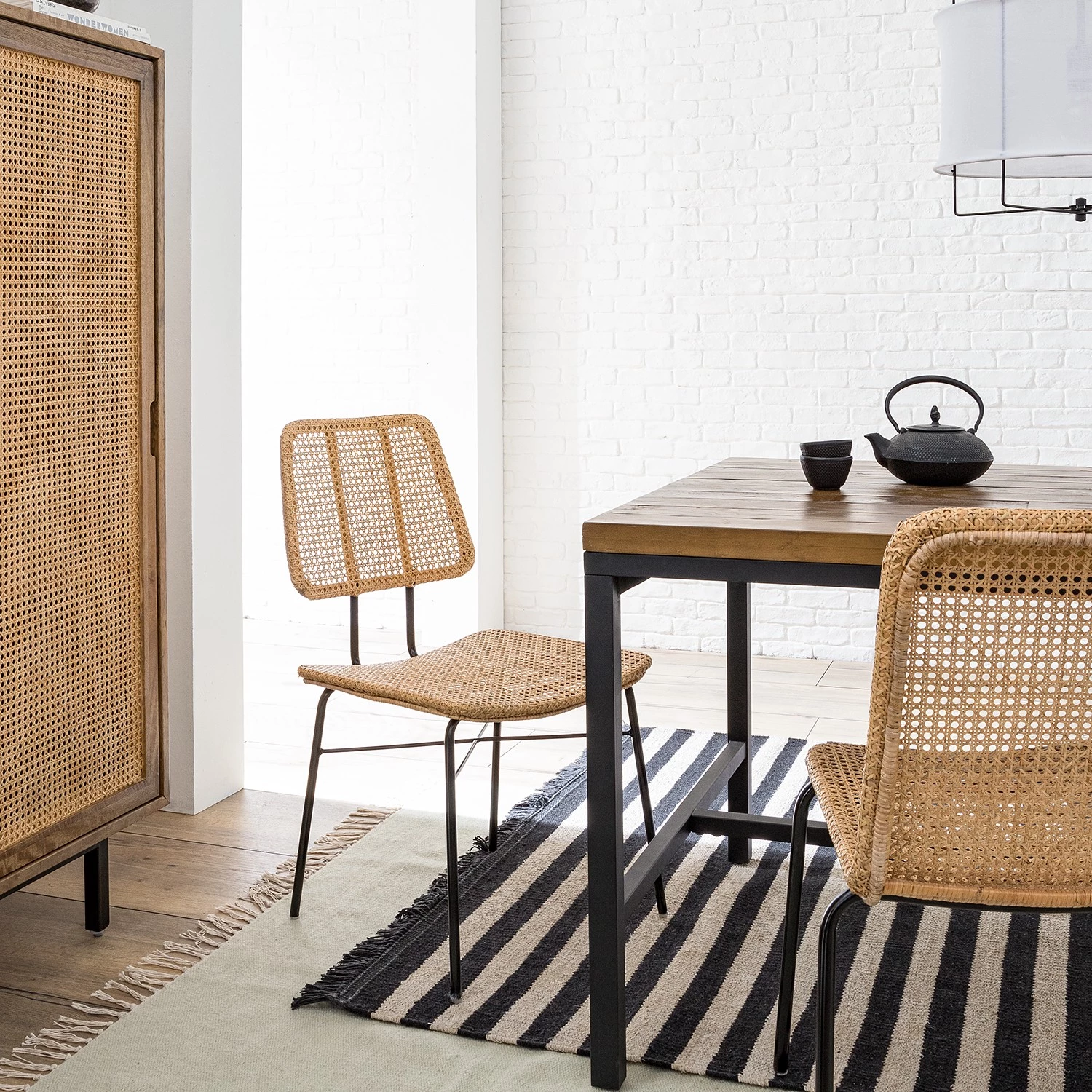 Ars manufacti Chaise Vina I - Rotin / Métal - Rotin / Noir 3 Ars manufacti Chaise Vina I - Rotin / Métal - Rotin / Noir – Image 3
