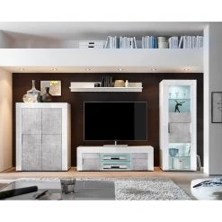 LC Spa Vitrine Easy - Blanc brillant / Imitation béton 14 LC Spa Vitrine Easy - Blanc brillant / Imitation béton -Meubles de salle à manger Soldes Magasin 1000178267 201029 08533800583 MOOD DETAILS P000000001000178267 mood