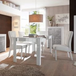 LC Spa Buffet haut Easy - Blanc brillant / Imitation béton -Meubles de salle à manger Soldes Magasin 1000178272 201029 08545100601 MOOD DETAILS P000000001000178272 mood