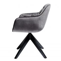 Jack & Alice Chaise Tibas - rotatif - Velours / Acier - Noir - Gris argenté 8 Jack & Alice Chaise Tibas - rotatif - Velours / Acier - Noir - Gris argenté -Meubles de salle à manger Soldes Magasin 1000178303 190621 06541000003 GALLERYIMAGES P000000001000178303