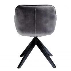 Jack & Alice Chaise Tibas - rotatif - Velours / Acier - Noir - Gris argenté 9 Jack & Alice Chaise Tibas - rotatif - Velours / Acier - Noir - Gris argenté -Meubles de salle à manger Soldes Magasin 1000178303 190621 06541000004 GALLERYIMAGES P000000001000178303