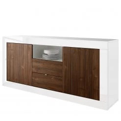 LC Spa Buffet Urbino I - Imitation noisetier / Blanc