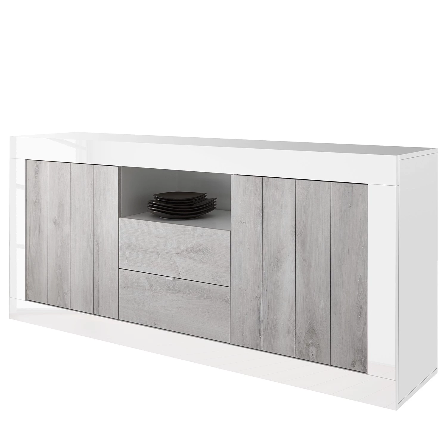 LC Spa Buffet Urbino I - Gris clair / Blanc 1 LC Spa Buffet Urbino I - Gris clair / Blanc
