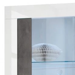 LC Spa Vitrine Urbino - Imitation béton / Blanc -Meubles de salle à manger Soldes Magasin 1000178452 201029 09042400734 DETAILS P000000001000178452