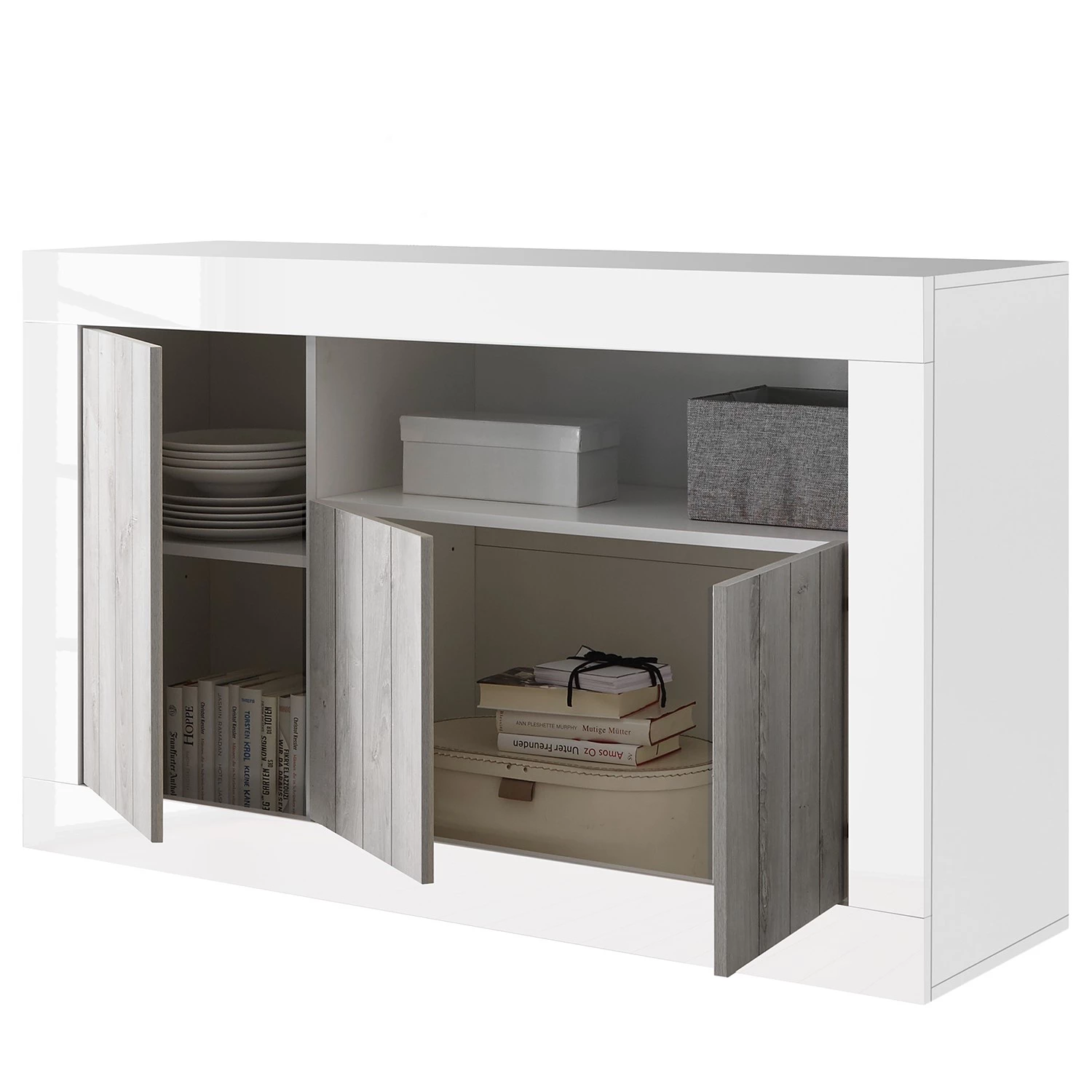LC Spa Buffet Urbino II - Gris clair / Blanc 5 LC Spa Buffet Urbino II - Gris clair / Blanc – Image 5