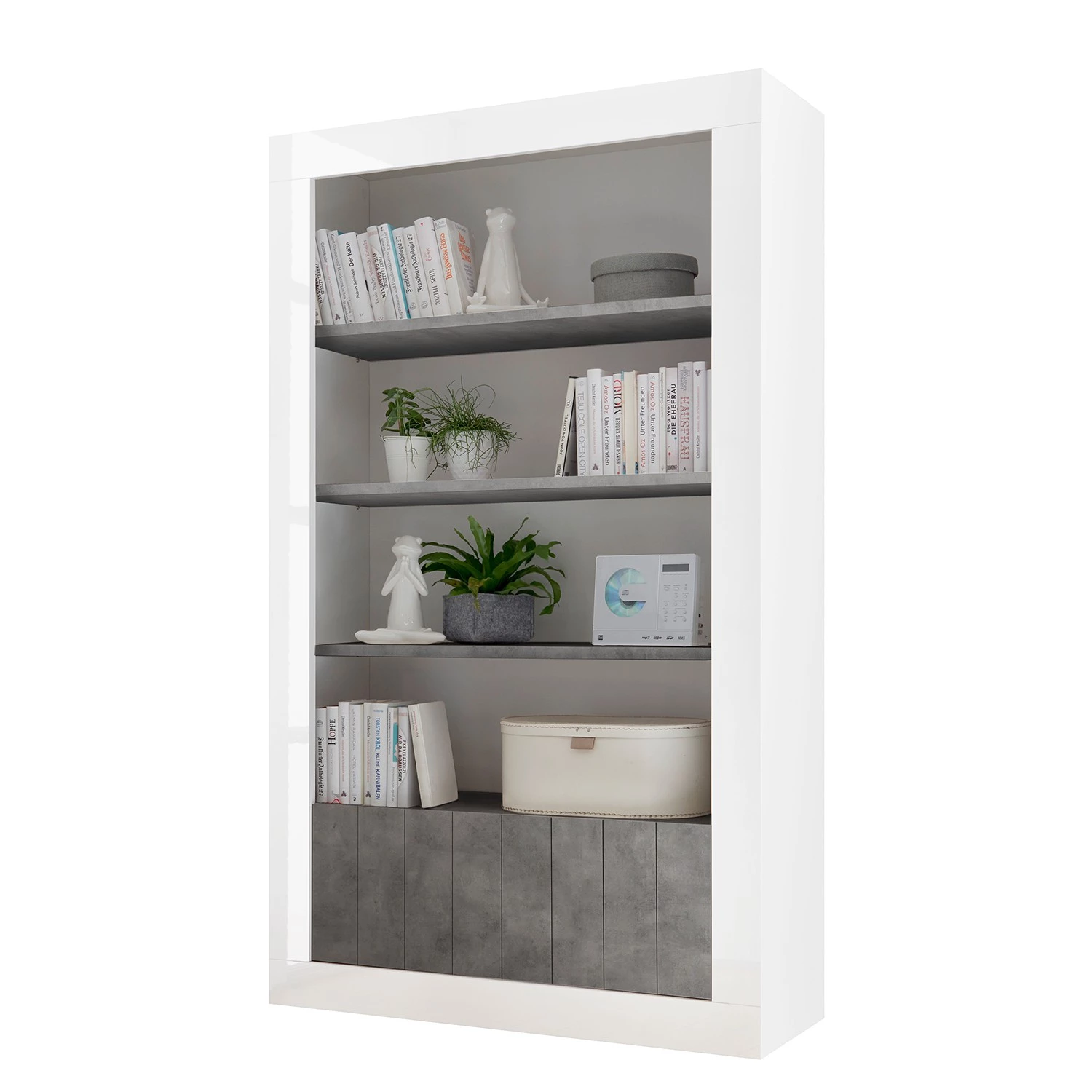 LC Spa Étagère Urbino - Imitation béton / Blanc 1 LC Spa Étagère Urbino - Imitation béton / Blanc