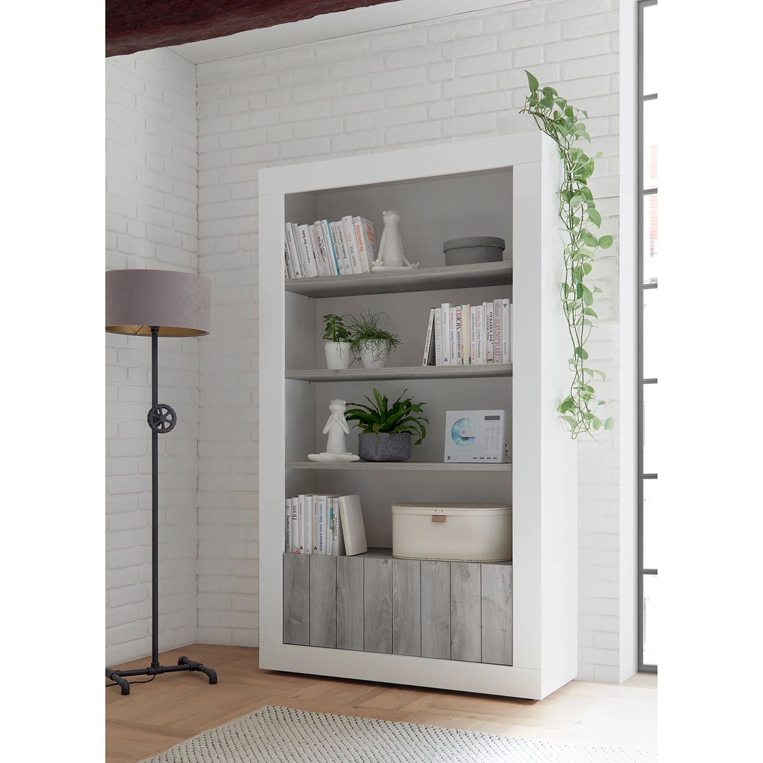 LC Spa Étagère Urbino - Gris clair / Blanc 2 LC Spa Étagère Urbino - Gris clair / Blanc – Image 2