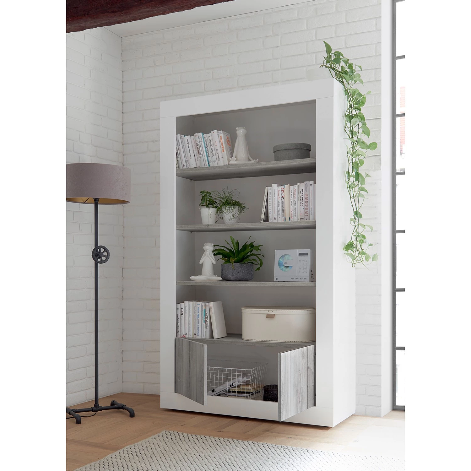 LC Spa Étagère Urbino - Gris clair / Blanc 3 LC Spa Étagère Urbino - Gris clair / Blanc – Image 3