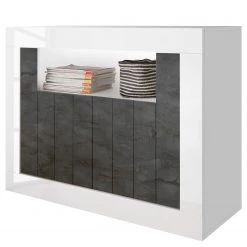 LC Spa Buffet Urbino - Gris foncé / Blanc
