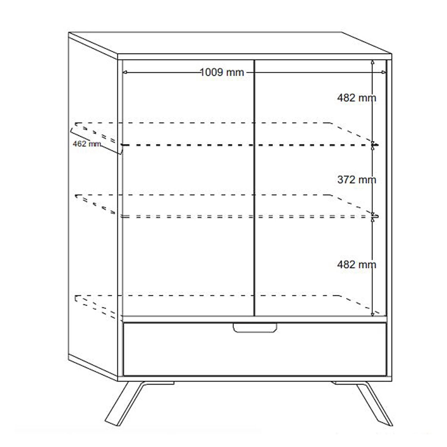 LC Spa Armoire vitrine Palma - Imitation Pero 4 LC Spa Armoire vitrine Palma - Imitation Pero – Image 4
