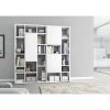 Loftscape Bibliothèque Emporior VII - Blanc brillant - Largeur : 214 cm