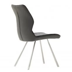 Fredriks Chaises Kiama (lot de 2) - Imitation cuir / Tissé à plat - Acier inoxydable - Anthracite 7 Fredriks Chaises Kiama (lot de 2) - Imitation cuir / Tissé à plat - Acier inoxydable - Anthracite -Meubles de salle à manger Soldes Magasin 1000179024 190725 10291400076 DETAILS P000000001000179024