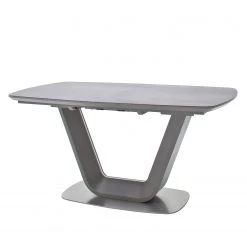 Fredriks Table Dimar - Céramique / Acier inoxydable - Gris mat/ Acier inoxydable