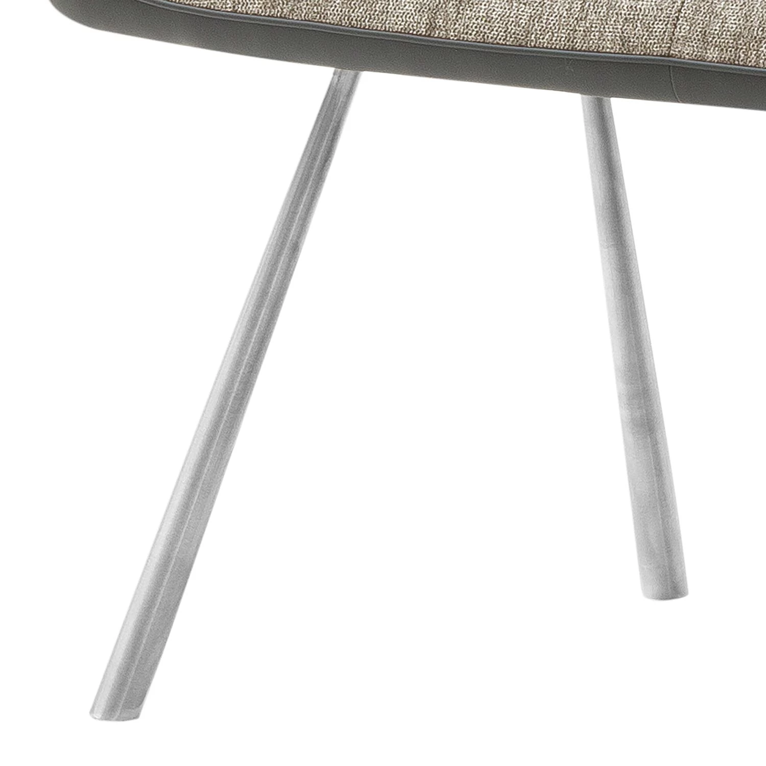 Fredriks Banc Kiama - Imitation cuir / Tissé à plat - Acier inoxydable - Cappuccino 4 Fredriks Banc Kiama - Imitation cuir / Tissé à plat - Acier inoxydable - Cappuccino – Image 4