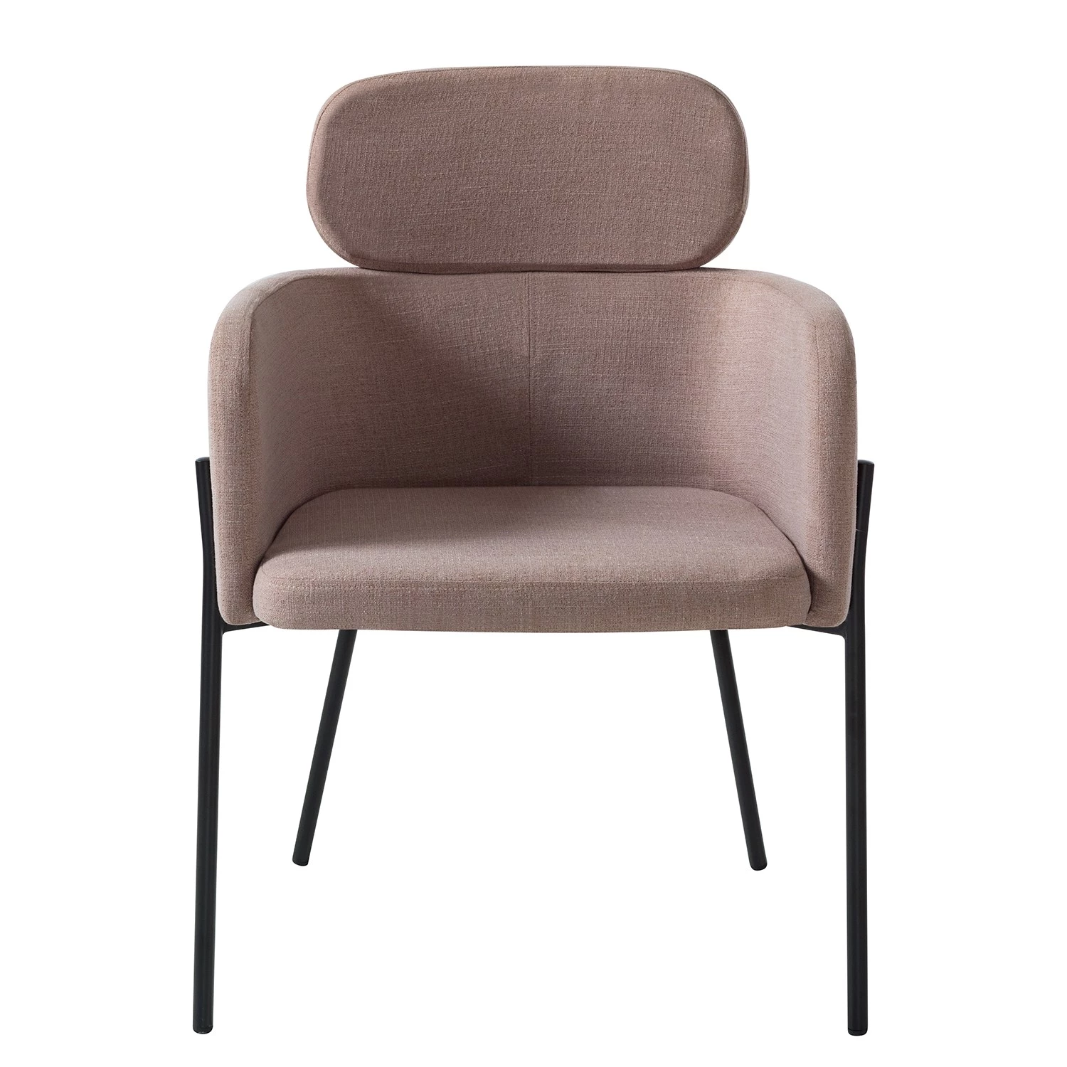 Mørteens Chaises à accoudoirs Menly - Tissu / Métal - Noir - Rose vieilli 5 Mørteens Chaises à accoudoirs Menly - Tissu / Métal - Noir - Rose vieilli – Image 5