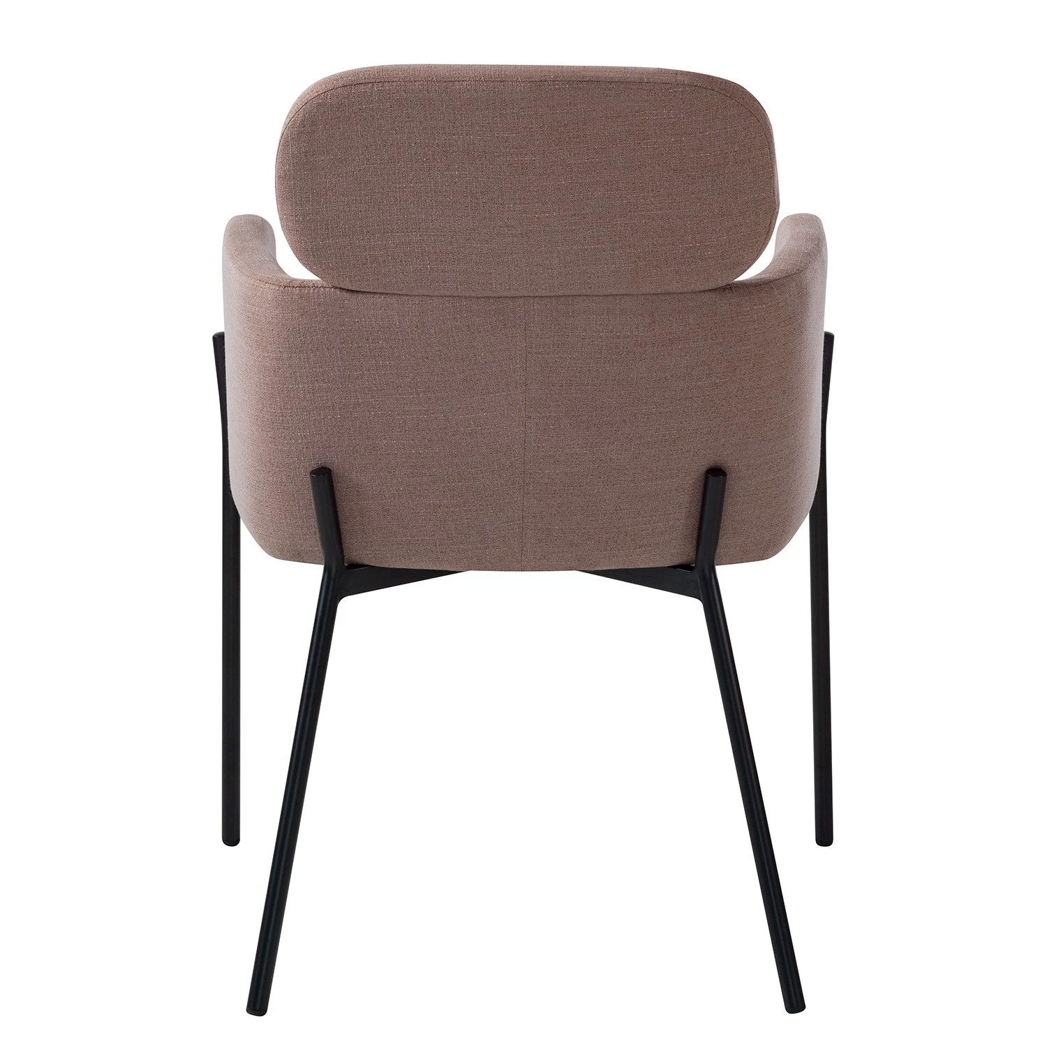 Mørteens Chaises à accoudoirs Menly - Tissu / Métal - Noir - Rose vieilli 7 Mørteens Chaises à accoudoirs Menly - Tissu / Métal - Noir - Rose vieilli – Image 7