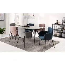 Mørteens Chaises à accoudoirs Menly - Tissu / Métal - Noir - Rose vieilli 16 Mørteens Chaises à accoudoirs Menly - Tissu / Métal - Noir - Rose vieilli -Meubles de salle à manger Soldes Magasin 1000179459 200122 12294600008 MOOD DETAILS P000000001000179459 mood