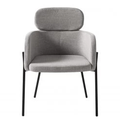 Mørteens Chaises à accoudoirs Menly - Tissu / Métal - Noir - Gris -Meubles de salle à manger Soldes Magasin 1000179460 200121 14403200023 DETAILS P000000001000179460