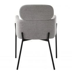 Mørteens Chaises à accoudoirs Menly - Tissu / Métal - Noir - Gris -Meubles de salle à manger Soldes Magasin 1000179460 200121 14403200025 DETAILS P000000001000179460