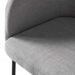 Mørteens Chaises à accoudoirs Menly - Tissu / Métal - Noir - Gris -Meubles de salle à manger Soldes Magasin 1000179460 200121 14403300027 DETAILS P000000001000179460