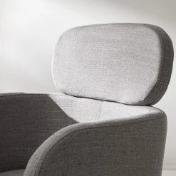 Mørteens Chaises à accoudoirs Menly - Tissu / Métal - Noir - Gris -Meubles de salle à manger Soldes Magasin 1000179460 200122 12294700016 DETAILS P000000001000179460