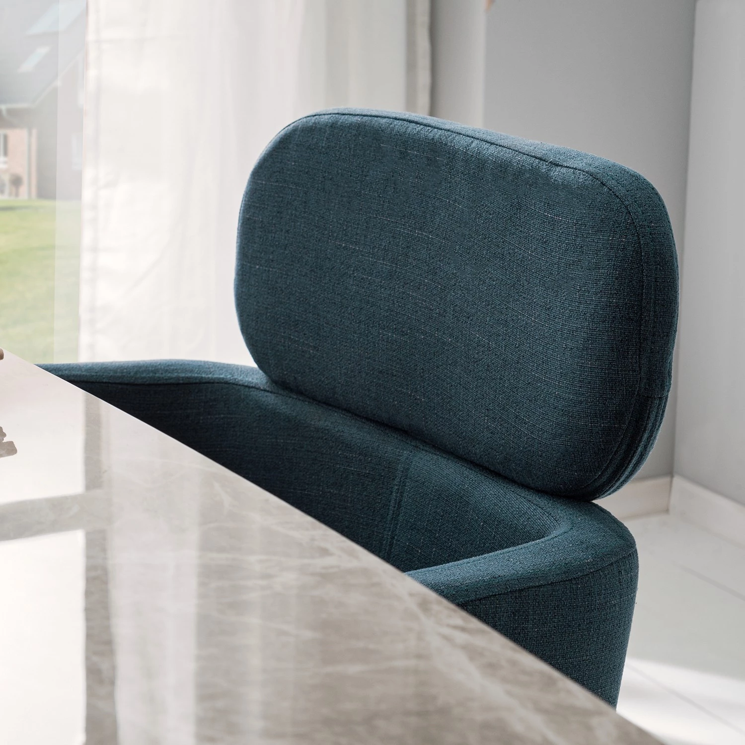 Mørteens Chaises à accoudoirs Menly - Tissu / Métal - Noir - Bleu Gris 12 Mørteens Chaises à accoudoirs Menly - Tissu / Métal - Noir - Bleu Gris – Image 12