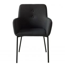 Mørteens Chaises à accoudoirs Mehle - Tissu / Métal - Noir - Anthracite -Meubles de salle à manger Soldes Magasin 1000179467 200131 13342900042 DETAILS P000000001000179467