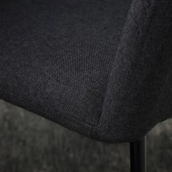 Mørteens Chaises à accoudoirs Mehle - Tissu / Métal - Noir - Anthracite -Meubles de salle à manger Soldes Magasin 1000179467 200310 11380500043 DETAILS P000000001000179467