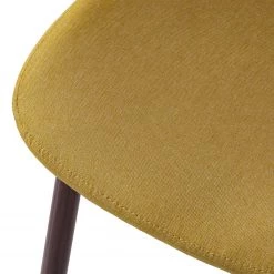 Mørteens Chaise capitonnée Iskmo VI - Tissu / Métal - Imitation noyer - Jaune moutarde - Lot de 2 19 Mørteens Chaise capitonnée Iskmo VI - Tissu / Métal - Imitation noyer - Jaune moutarde - Lot de 2 -Meubles de salle à manger Soldes Magasin 1000179471 200121 14403800068 DETAILS P000000001000179471