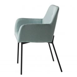 Mørteens Chaises à accoudoirs Mehle - Tissu / Métal - Noir - Vert menthe -Meubles de salle à manger Soldes Magasin 1000179473 200131 13342900049 DETAILS P000000001000179473