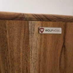 Ars manufacti Vitrine Buuda - Partiellement en acacia massif - Écru / Acacia -Meubles de salle à manger Soldes Magasin 1000182056 200227 06193200021 MOOD DETAILS P000000001000182056 mood