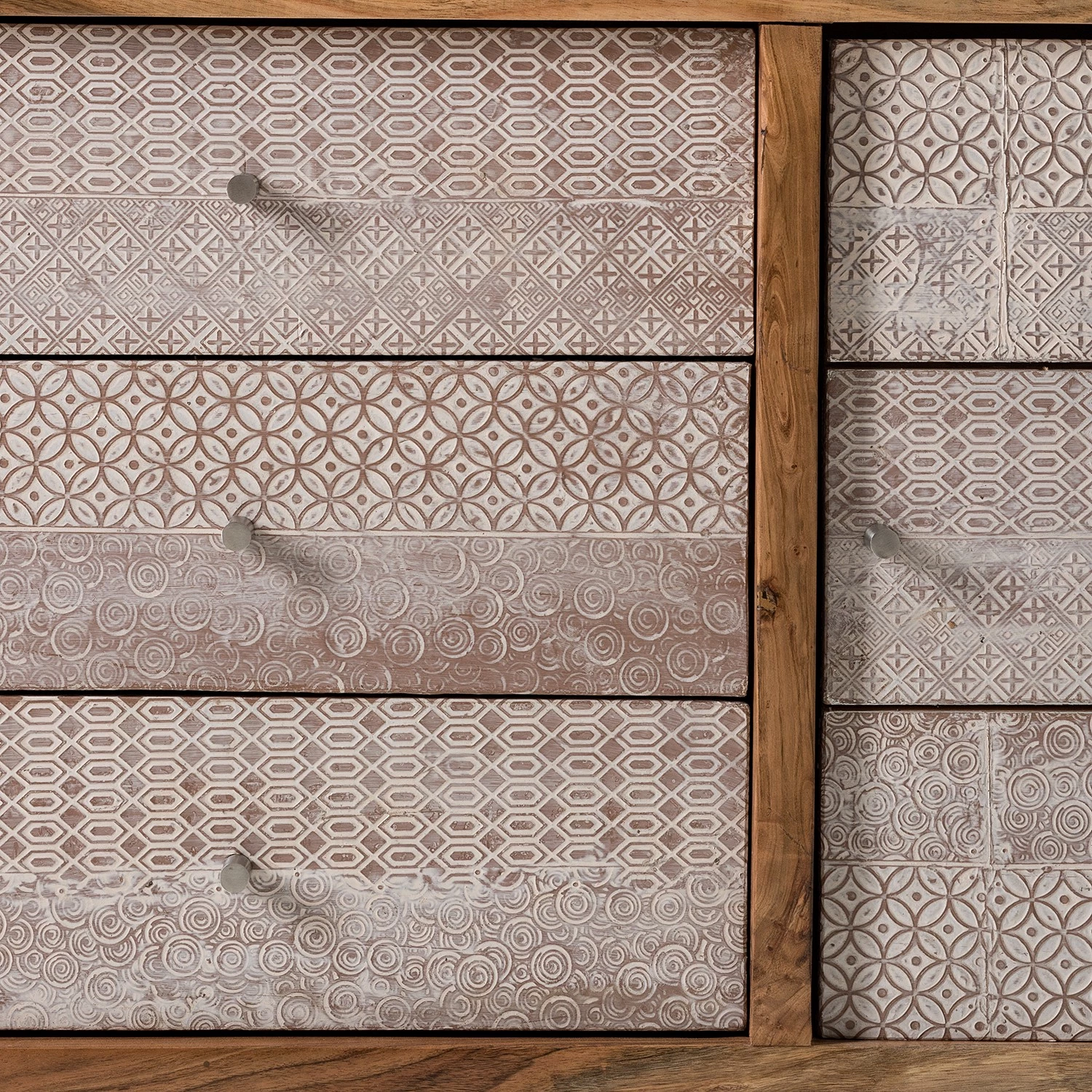 Ars manufacti Buffet bas Buuda - Partiellement en acacia massif - Écru / Acacia 14 Ars manufacti Buffet bas Buuda - Partiellement en acacia massif - Écru / Acacia – Image 14