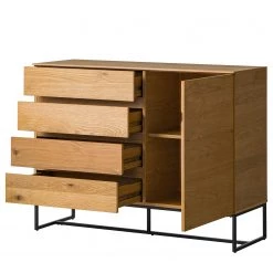 Ars Natura Commode Nozza - Placage en bois véritable - Chêne / Noir 24 Ars Natura Commode Nozza - Placage en bois véritable - Chêne / Noir -Meubles de salle à manger Soldes Magasin 1000182823 200214 14501900030 DETAILS P000000001000182823