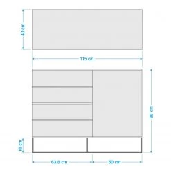 Ars Natura Commode Nozza - Placage en bois véritable - Chêne / Noir 37 Ars Natura Commode Nozza - Placage en bois véritable - Chêne / Noir -Meubles de salle à manger Soldes Magasin 1000182823 211018 083456000519 SKETCH DETAILS P000000001000182823 sketch