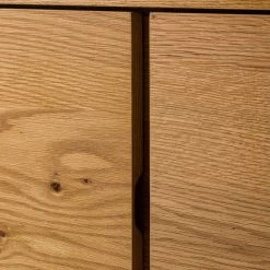 Ars Natura Buffet Nozza I - Placage en bois véritable - Chêne / Noir -Meubles de salle à manger Soldes Magasin 1000182824 200214 14501900043 DETAILS P000000001000182824