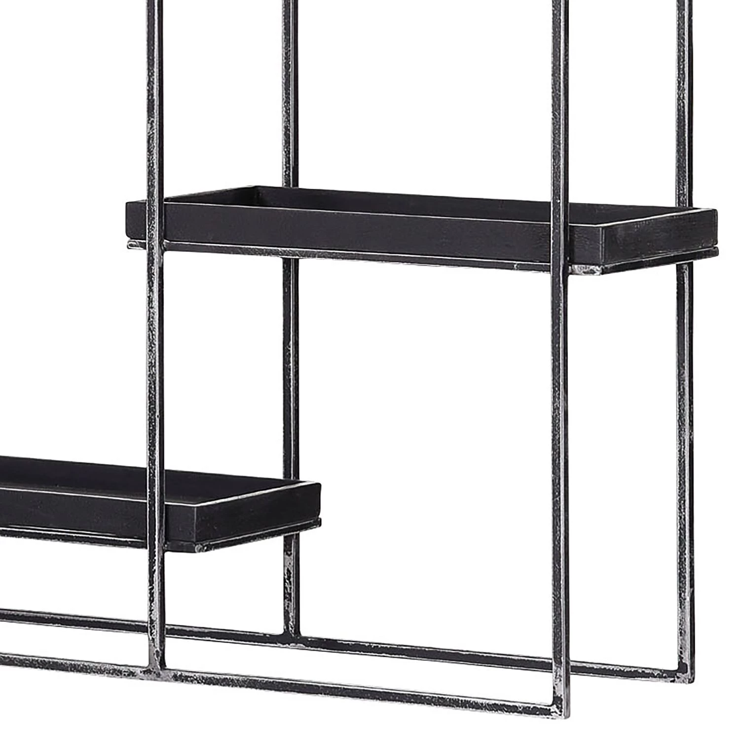 Red Living Étagère Pondo - Acacia massif / Métal - Acacia noir / Noir 4 Red Living Étagère Pondo - Acacia massif / Métal - Acacia noir / Noir – Image 4