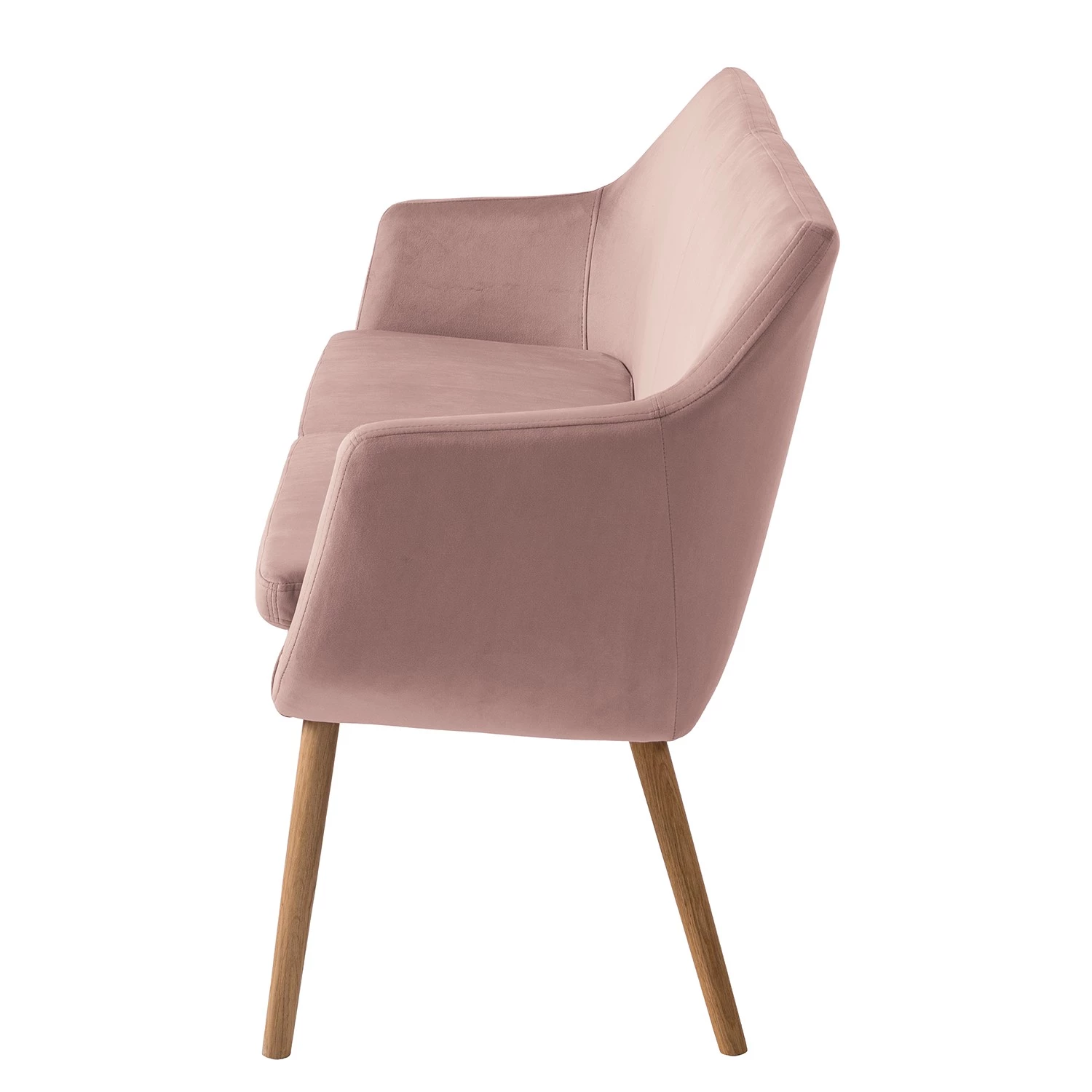 Mørteens Banquette Nicholas III - Velours / Chêne massif - Chêne - Vieux rose / Chêne 5 Mørteens Banquette Nicholas III - Velours / Chêne massif - Chêne - Vieux rose / Chêne – Image 5