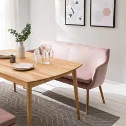 Mørteens Banquette Nicholas III - Velours / Chêne massif - Chêne - Vieux rose / Chêne 22 Mørteens Banquette Nicholas III - Velours / Chêne massif - Chêne - Vieux rose / Chêne -Meubles de salle à manger Soldes Magasin 1000183890 200331 06180900008 DETAILS P000000001000183890