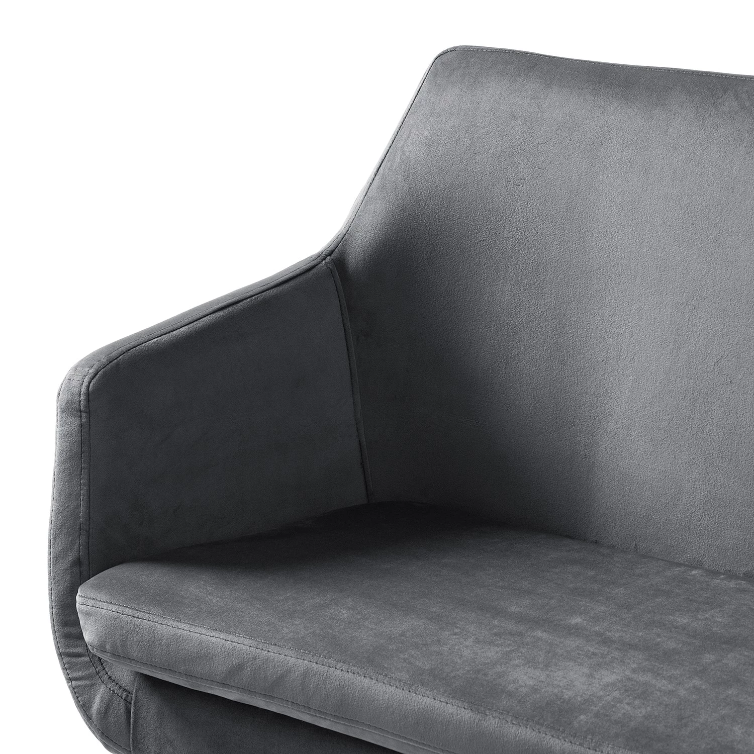 Mørteens Banquette Nicholas IV - Velours / Hévéa massif - Gris foncé / Noir 8 Mørteens Banquette Nicholas IV - Velours / Hévéa massif - Gris foncé / Noir – Image 8