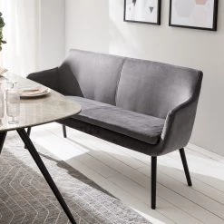 Mørteens Banquette Nicholas IV - Velours / Hévéa massif - Gris foncé / Noir 20 Mørteens Banquette Nicholas IV - Velours / Hévéa massif - Gris foncé / Noir -Meubles de salle à manger Soldes Magasin 1000183891 200331 06181300013 DETAILS P000000001000183891