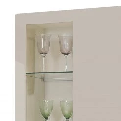 Now! by hülsta Vitrine hülsta now vision - Gris Sahara brillant - Porte en verre à gauche -Meubles de salle à manger Soldes Magasin 1000183914 190807 12092100051 DETAILS P000000001000183914