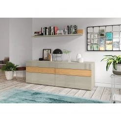 Now! by hülsta Buffet hülsta now vision - Gris Sahara brillant -Meubles de salle à manger Soldes Magasin 1000183915 190807 12092100054 MOOD DETAILS P000000001000183915 mood