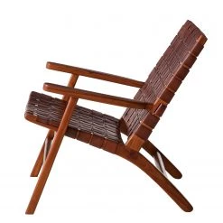 Ars manufacti Fauteuil design Bourbourg - Cuir tressé / Teck massif - marron cognac / Teck 24 Ars manufacti Fauteuil design Bourbourg - Cuir tressé / Teck massif - marron cognac / Teck -Meubles de salle à manger Soldes Magasin 1000183947 200204 15373200021 DETAILS P000000001000183947