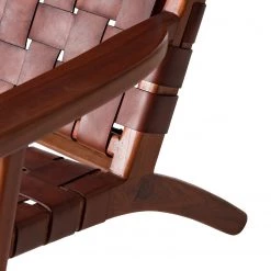 Ars manufacti Fauteuil design Bourbourg - Cuir tressé / Teck massif - marron cognac / Teck 26 Ars manufacti Fauteuil design Bourbourg - Cuir tressé / Teck massif - marron cognac / Teck -Meubles de salle à manger Soldes Magasin 1000183947 200204 15373200024 DETAILS P000000001000183947