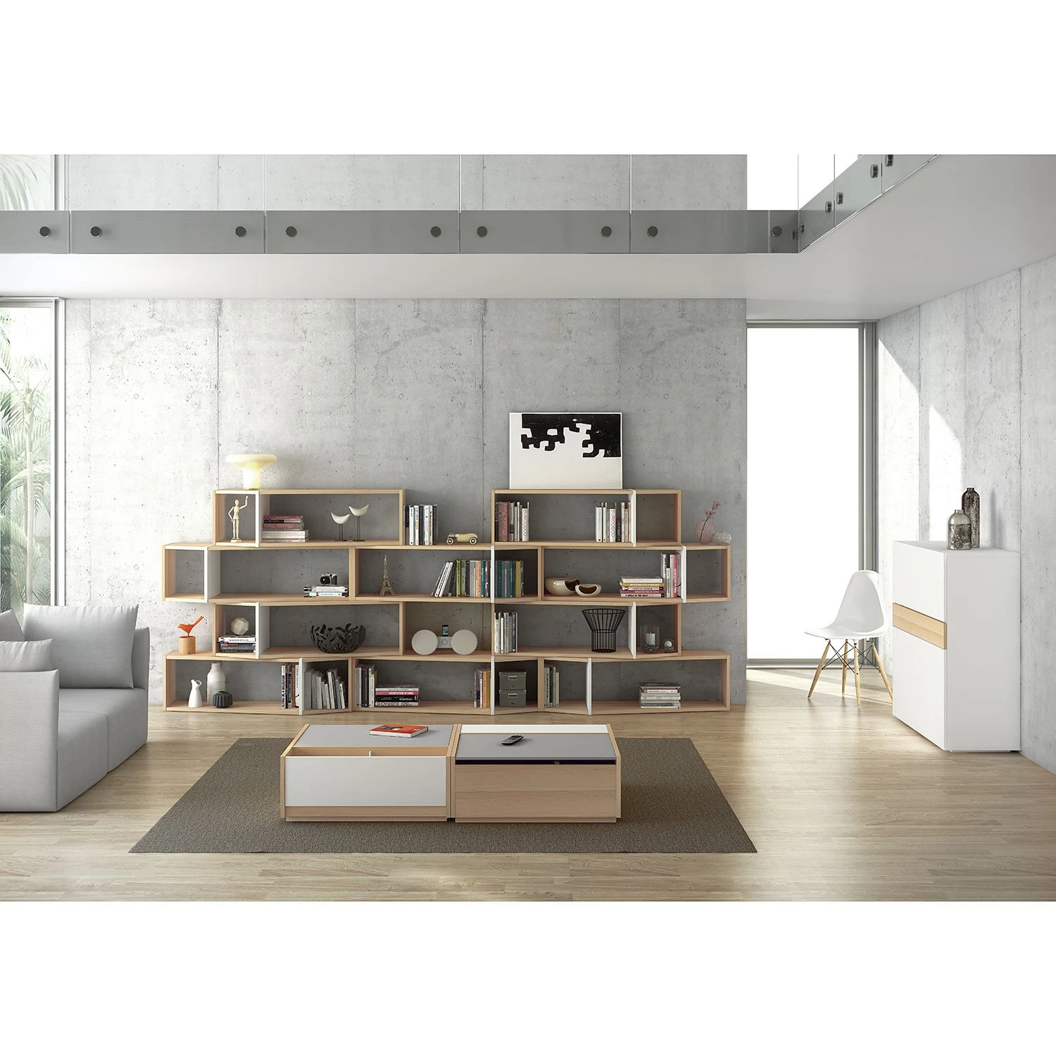 Temahome Étagères One II - Chêne / Blanc 3 Temahome Étagères One II - Chêne / Blanc – Image 3