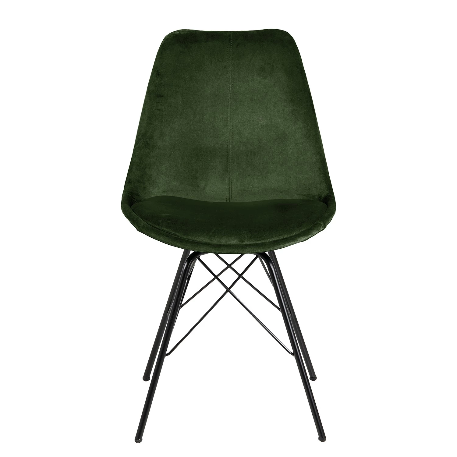 Fredriks Chaises Bonito (lot de 2) - Velours / Fer - Noir - Vert olive 2 Fredriks Chaises Bonito (lot de 2) - Velours / Fer - Noir - Vert olive – Image 2