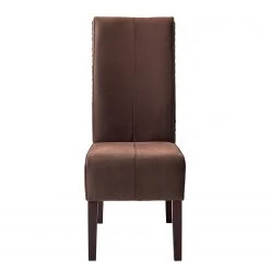 Ars Natura Chaises Julio (lot de 2) - Imitation cuir / Rotin - Marron vintage / Marron clair chiné -Meubles de salle à manger Soldes Magasin 1000184166 200317 14454500006 DETAILS P000000001000184166