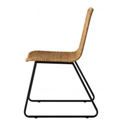 Ars manufacti Chaises Vuna (lot de 2) - Rotin / Métal - Rotin naturel / Noir -Meubles de salle à manger Soldes Magasin 1000184175 200206 10111400023 DETAILS P000000001000184175