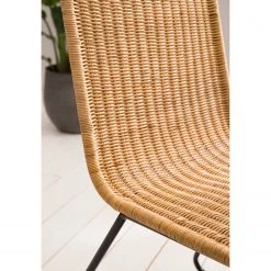 Ars manufacti Chaises Vuna (lot de 2) - Rotin / Métal - Rotin naturel / Noir -Meubles de salle à manger Soldes Magasin 1000184175 200317 14365600003 DETAILS P000000001000184175