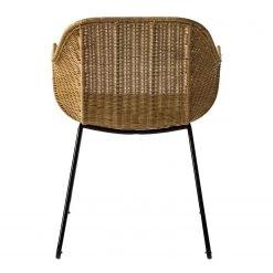 Ars manufacti Chaises à accoudoirs Vuna - Rotin / Métal - Rotin naturel / Noir -Meubles de salle à manger Soldes Magasin 1000184178 200317 14455900031 DETAILS P000000001000184178